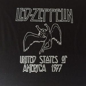 Led Zeppelin Black Tee Women’s size XL